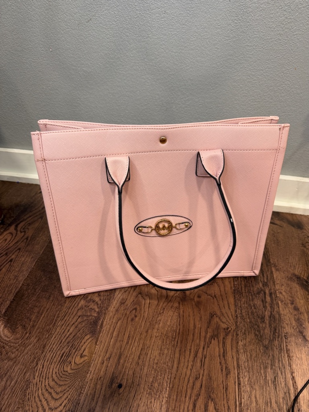Marilyn Monroe Blush Pink Tote with Gold Accent